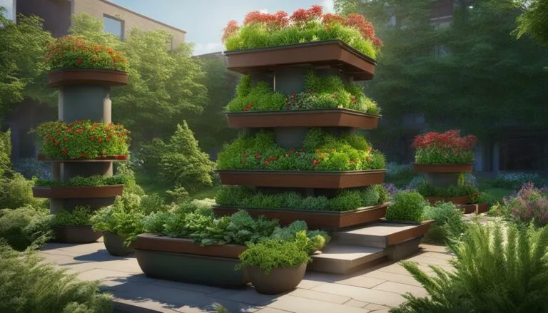 5 tier vertical garden tower