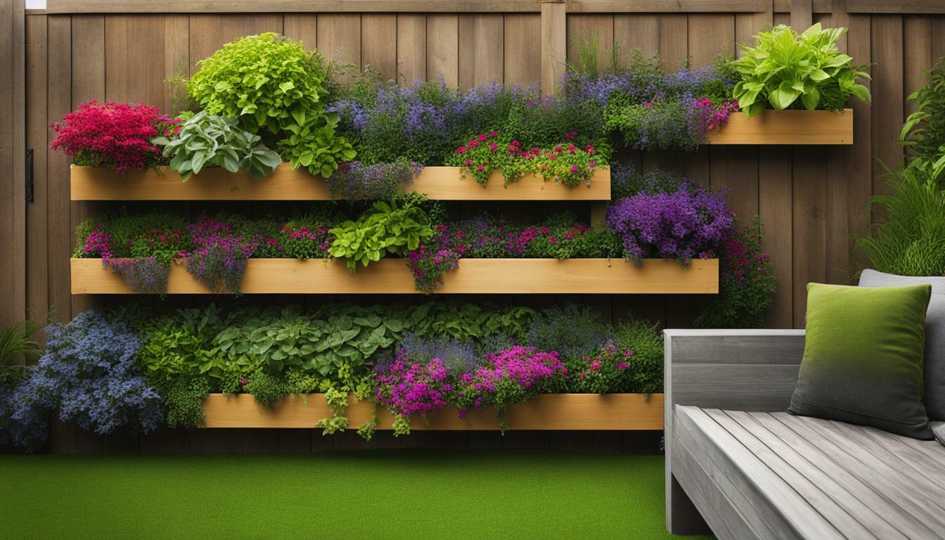 Fence garden with window box planters