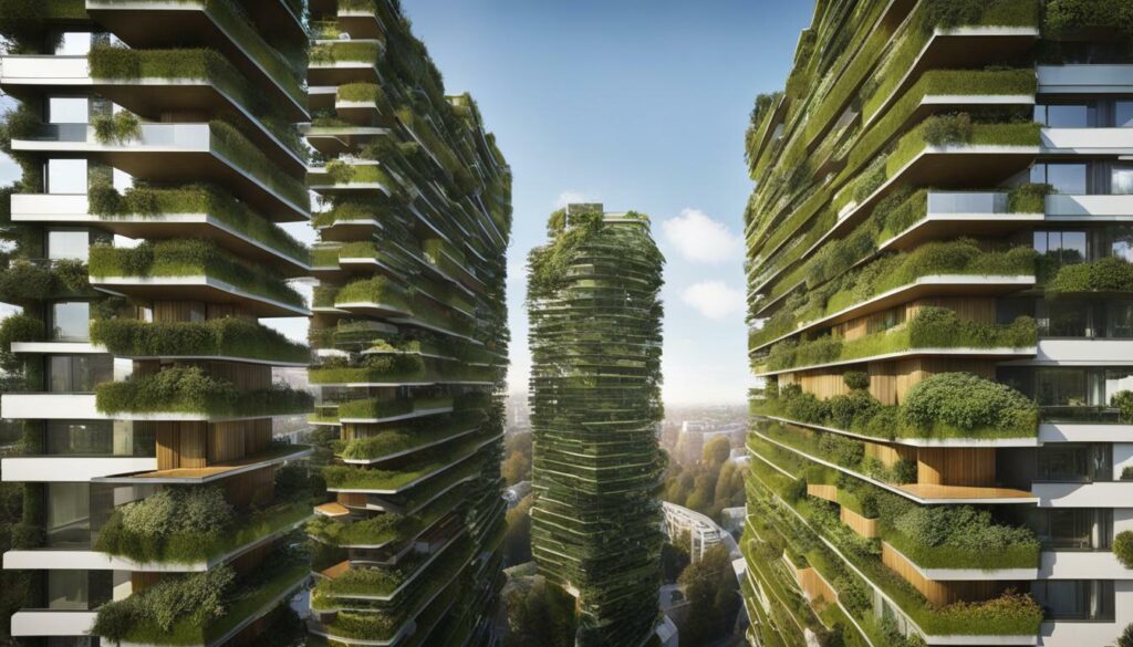 Image of Trudo Vertical Forest social-housing tower in Eindhoven