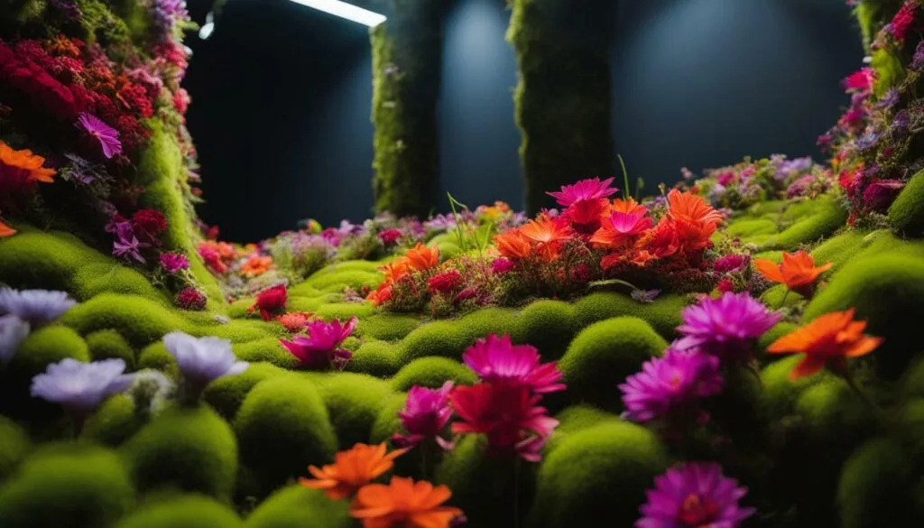Plants in a Moss Garden