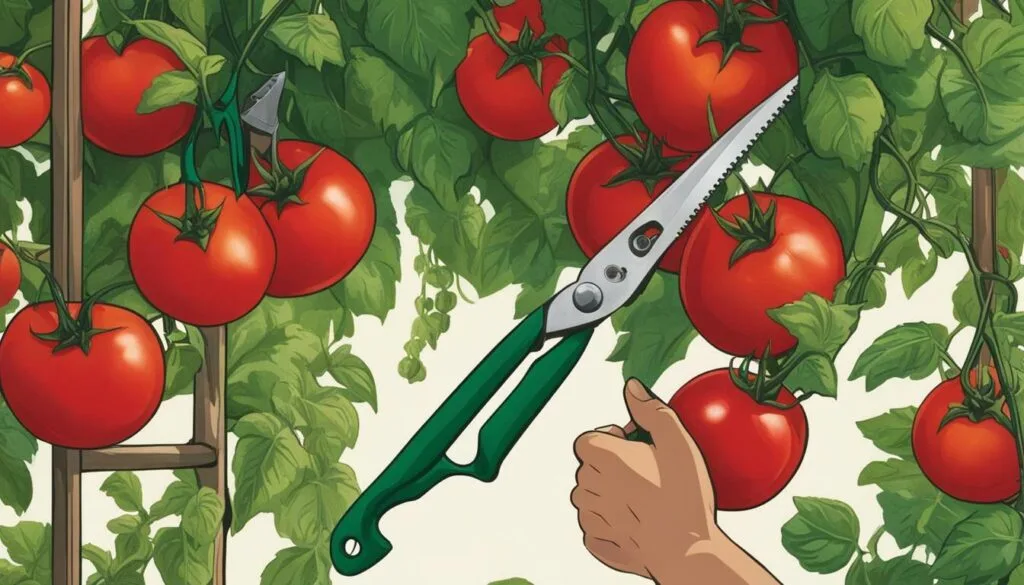Pruning and Training Tomato Vines