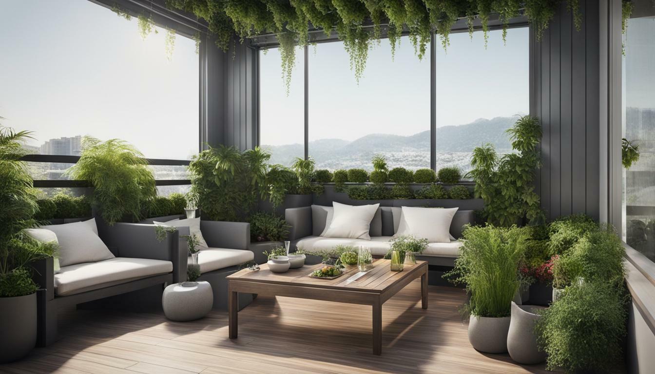 Vertical Balcony Vegetable Garden