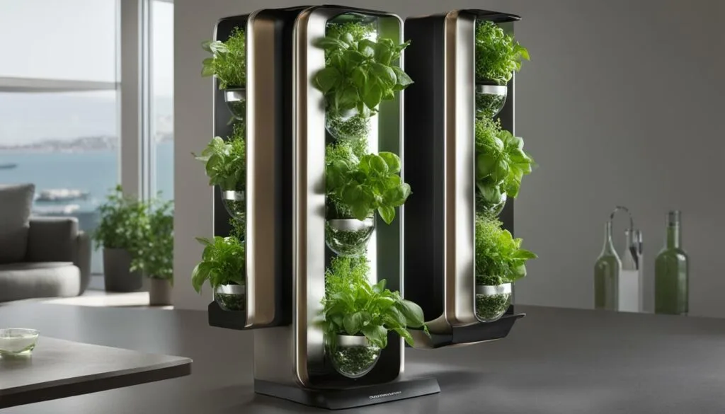 Image 2: Vertical hydroponic herb garden