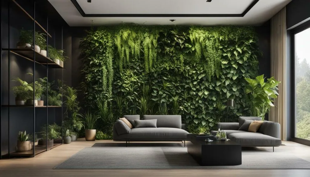 Indoor Vertical Garden System View