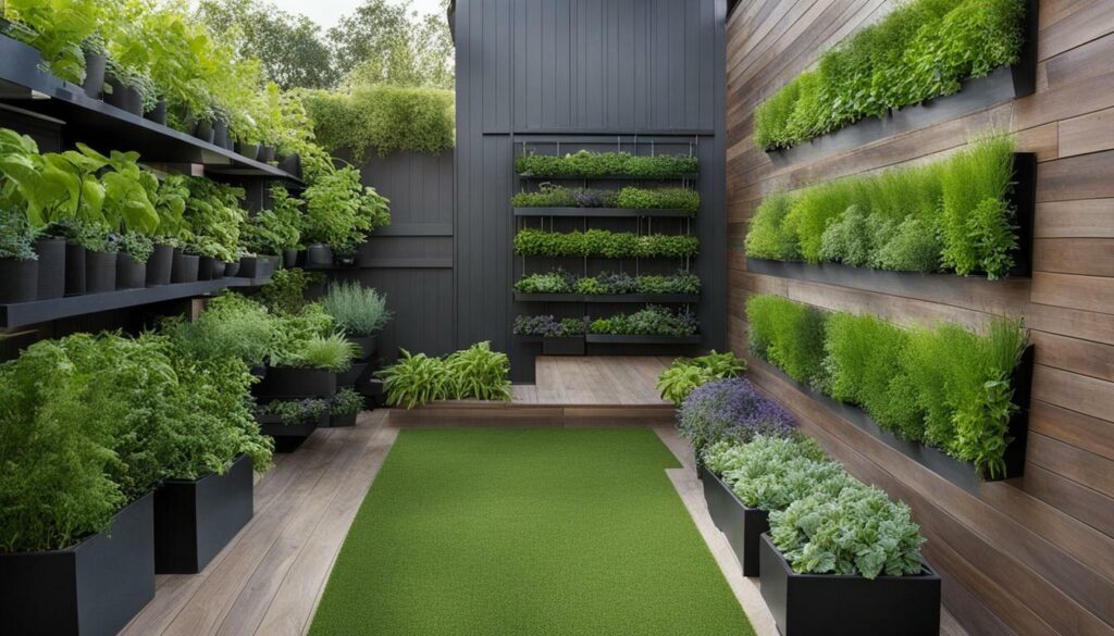 Vertical Outdoor Herb Garden