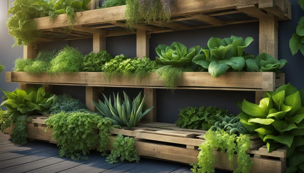 Vertical Pallet Vegetable Garden