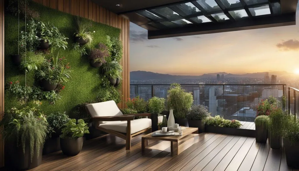 Vertical garden balcony Vertical garden balcony