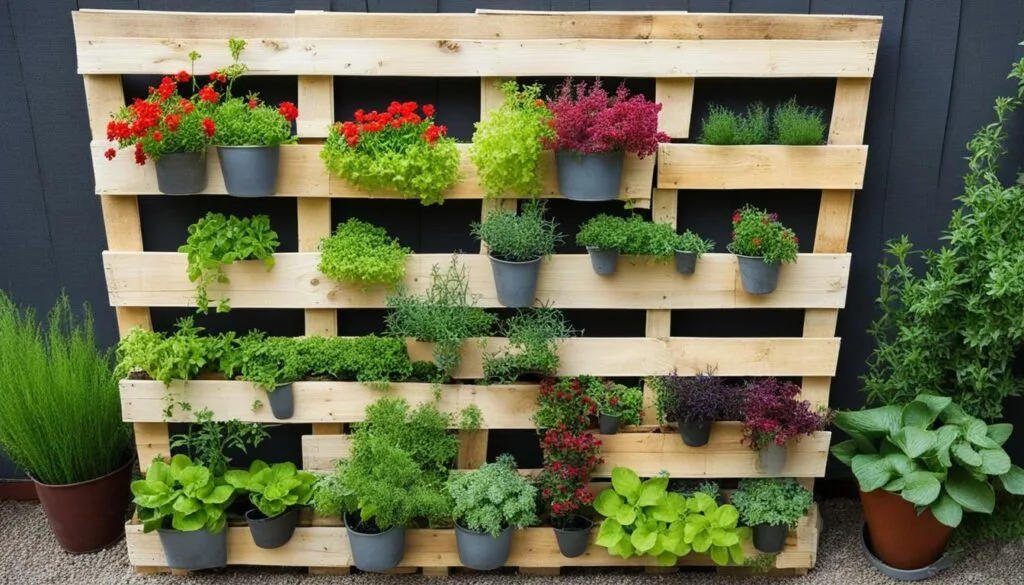 Wooden Pallet Vertical Garden Wooden Pallet Vertical Garden