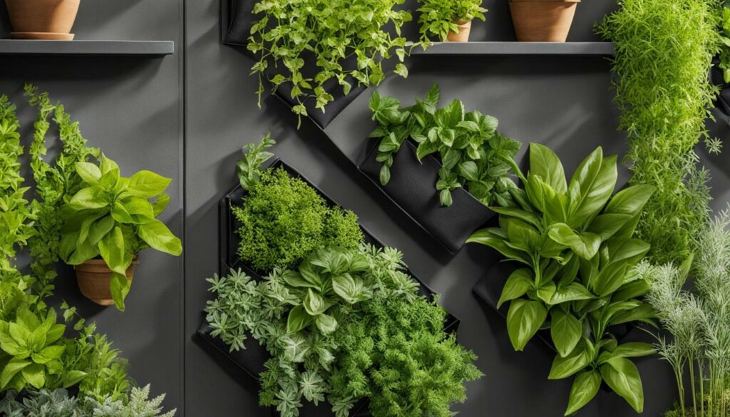 canvas pocket organizer transformed into a living wall planter