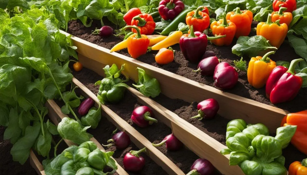 Easy-to-grow crops on vertical beds