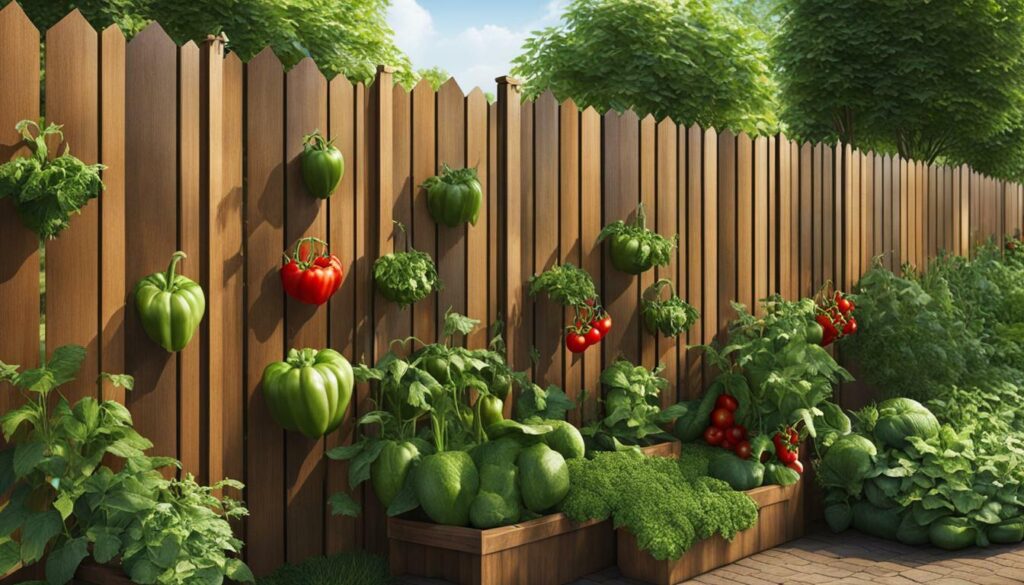 fence vertical vegetable garden