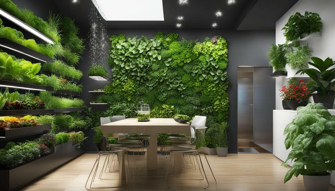 indoor vertical garden hydroponics