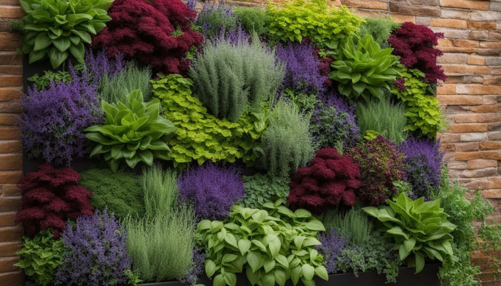 inspiring vertical herb garden