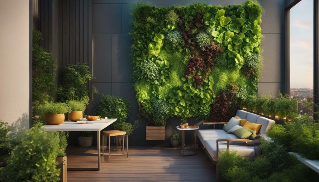 maximizing space with a vertical lettuce garden