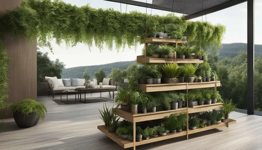 Multi Tiered Vertical Herb Stand for Small Spaces