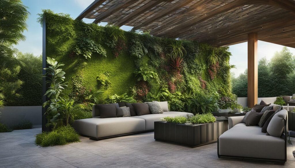 outdoor plant wall