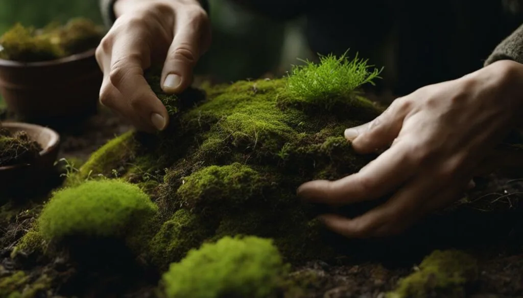 transplanting moss