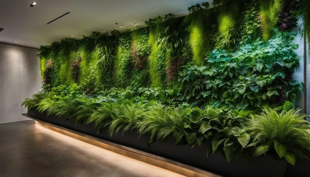 vertical garden lush