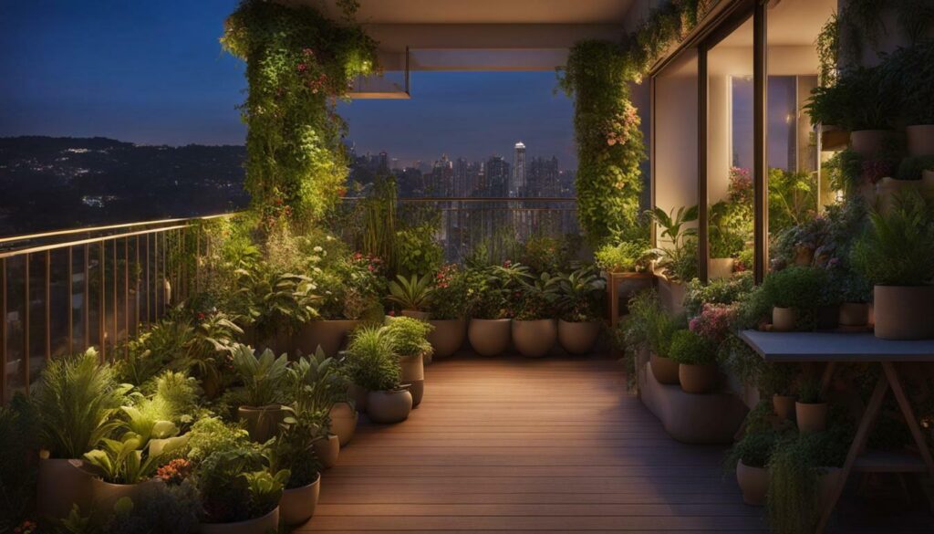 vertical garden balcony