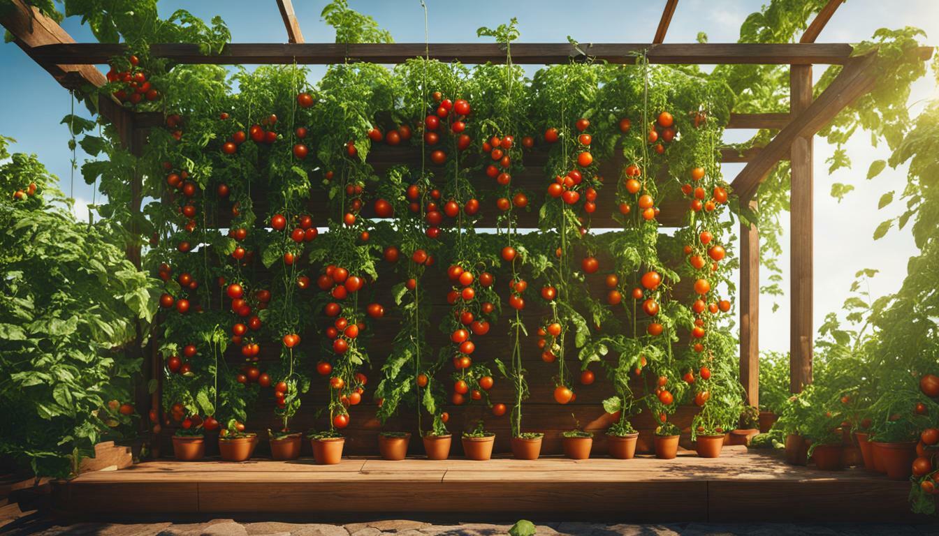 vertical garden for tomatoes