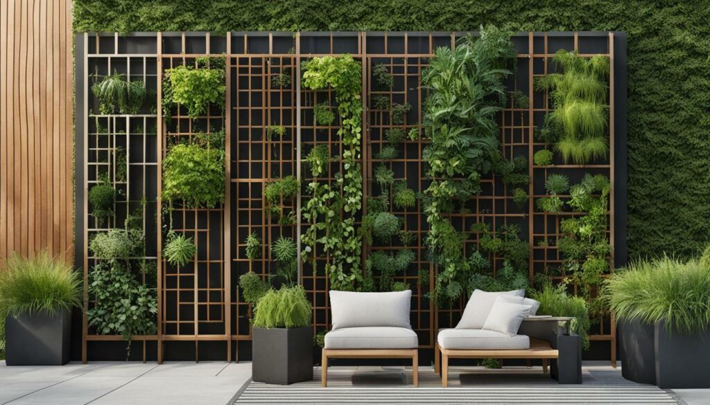 vertical garden trellis ideas