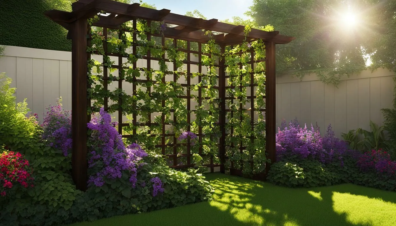 vertical garden trellis