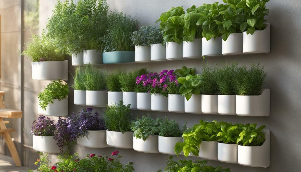 vertical herb garden care
