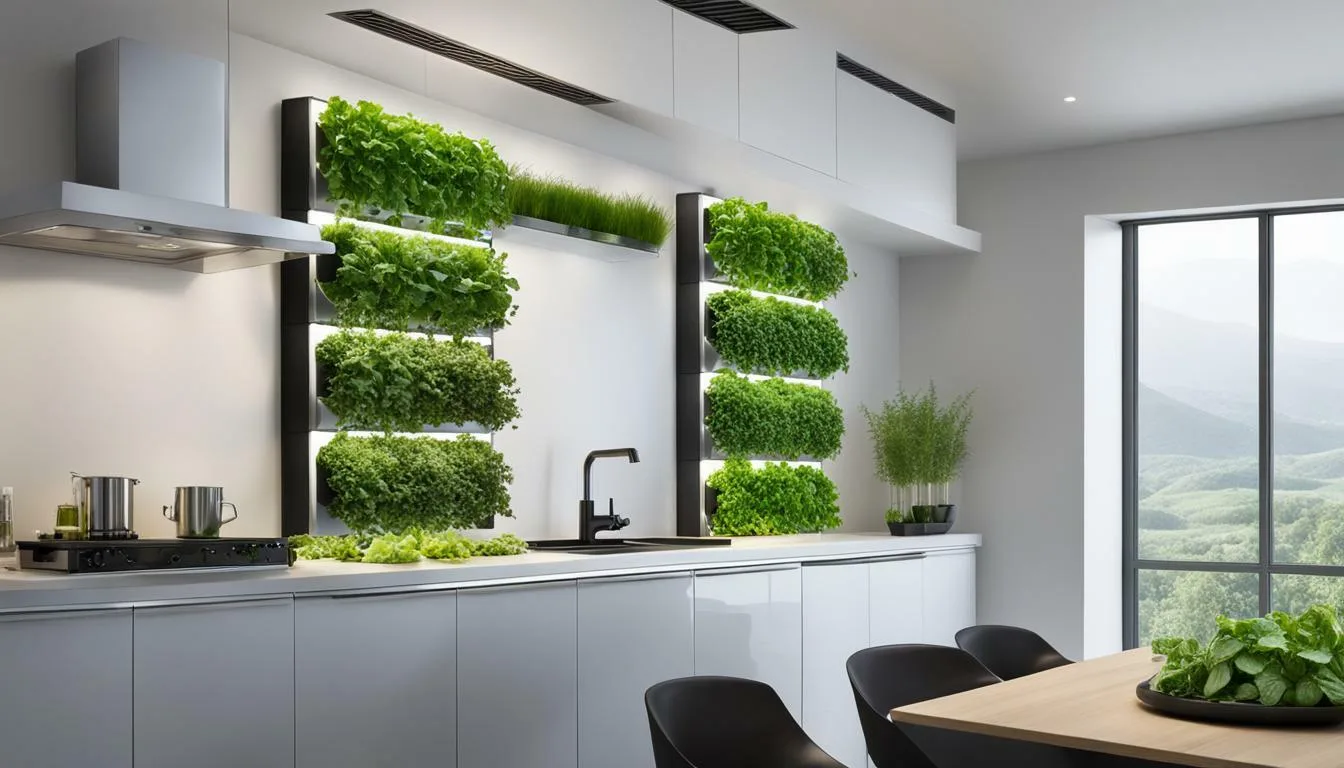 Image 1: vertical hydroponic herb garden