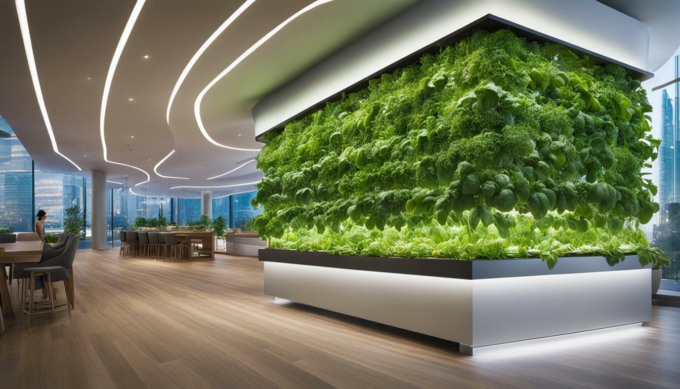 vertical indoor hydroponic garden
