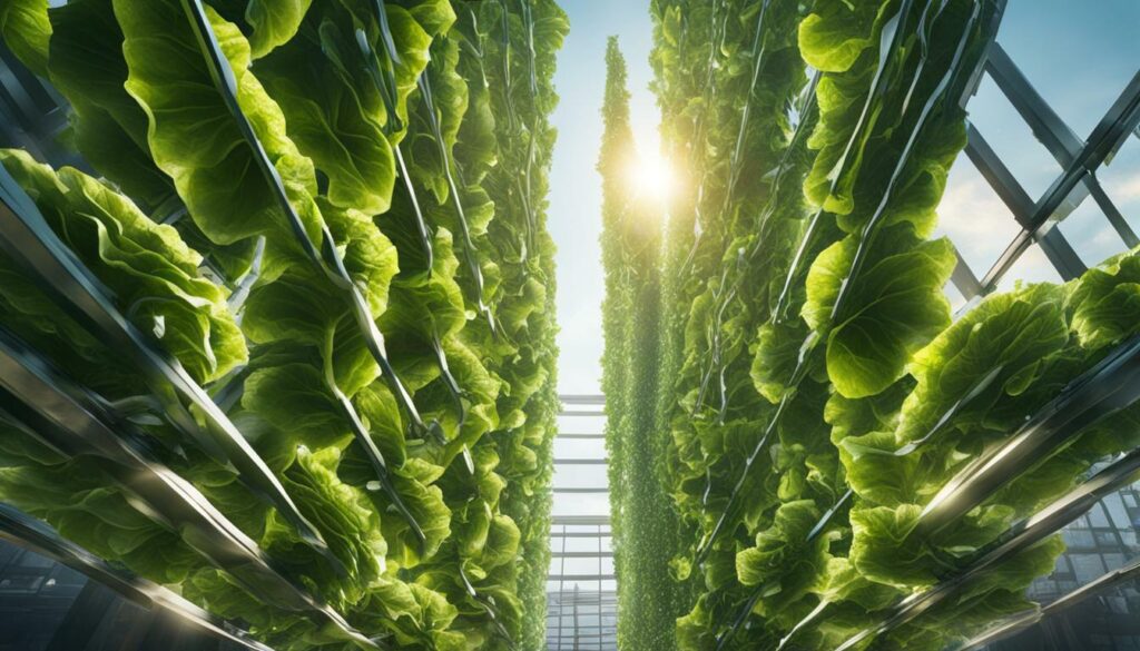 vertical lettuce garden