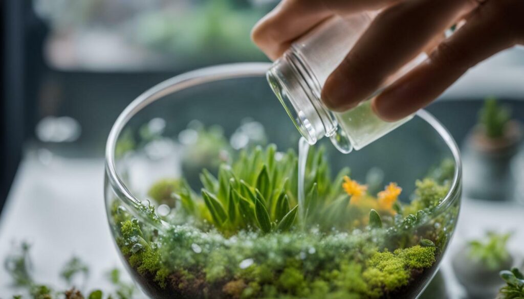 Cleaning and sanitizing terrarium glass