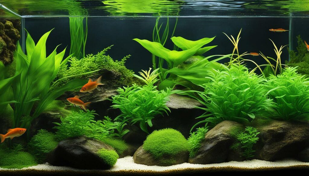 Fish tank terrarium plants