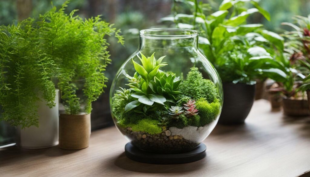 Glass terrarium containers