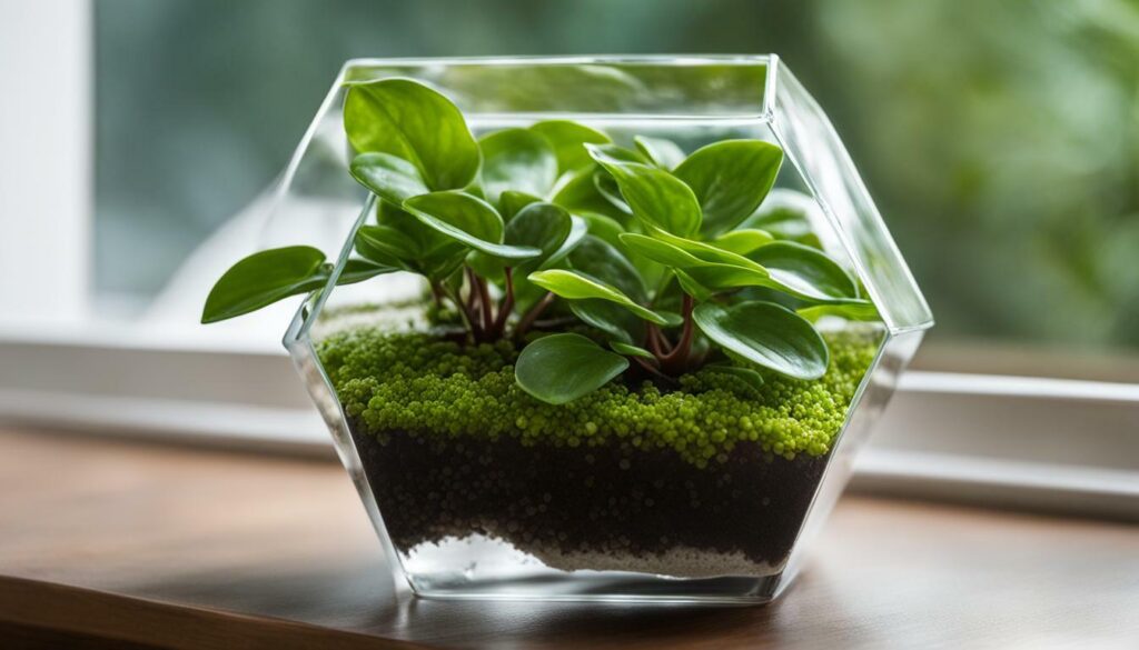 Peperomia plant in a decorative container