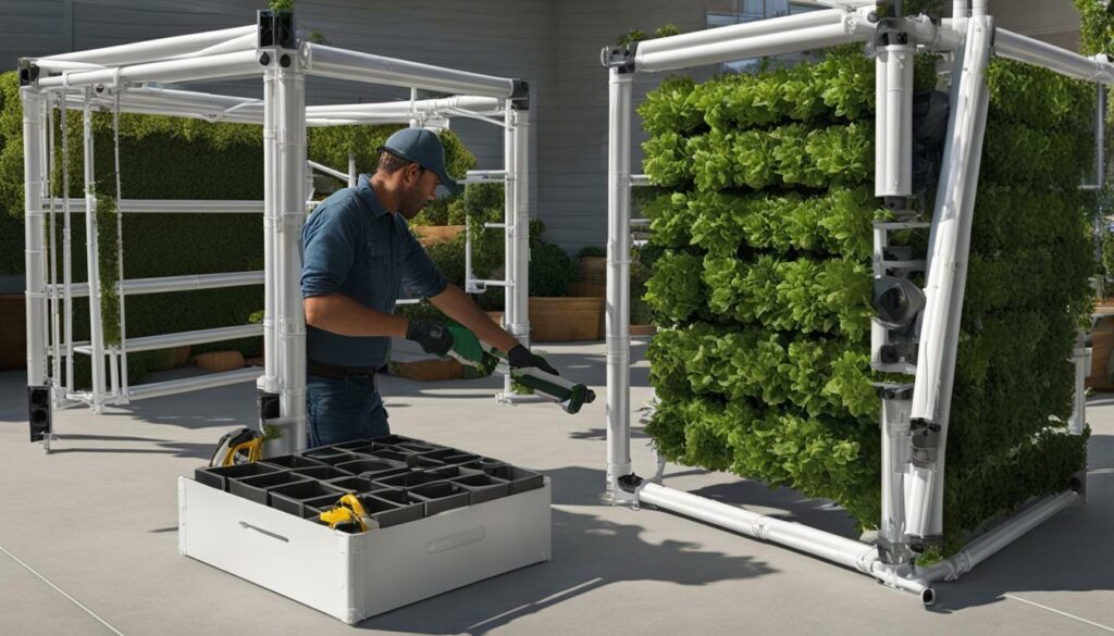 Step-by-Step Instructions for Building DIY Vertical Garden PVC Structure