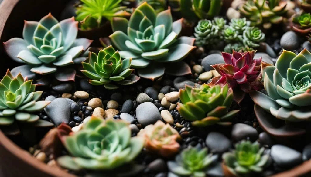Succulents in terrarium Succulents in terrarium