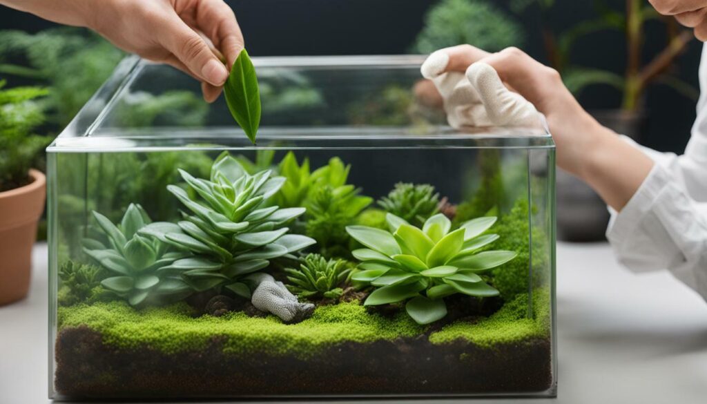 Terrarium Care Cleaning and Dusting
