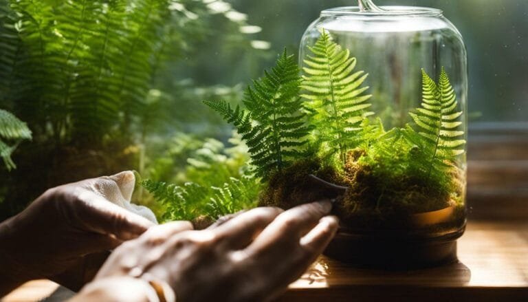 Terrarium Care Cleaning and dusting