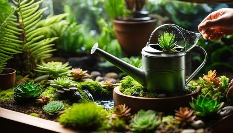 Terrarium Care Water features maintenance
