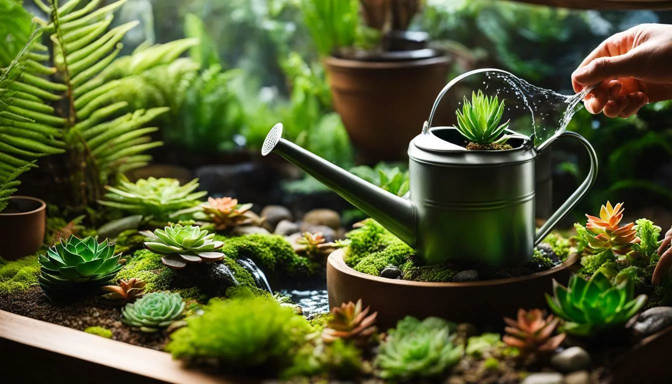 Terrarium Care Water features maintenance