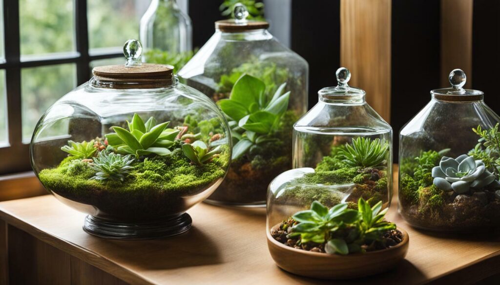 Terrarium containers by shape