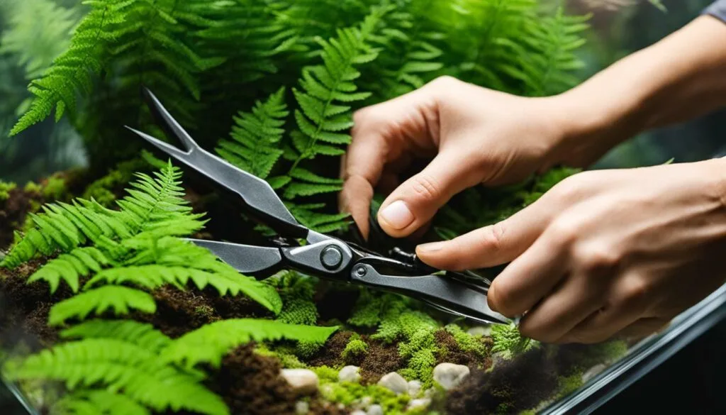 Terrarium pruning techniques Terrarium pruning techniques