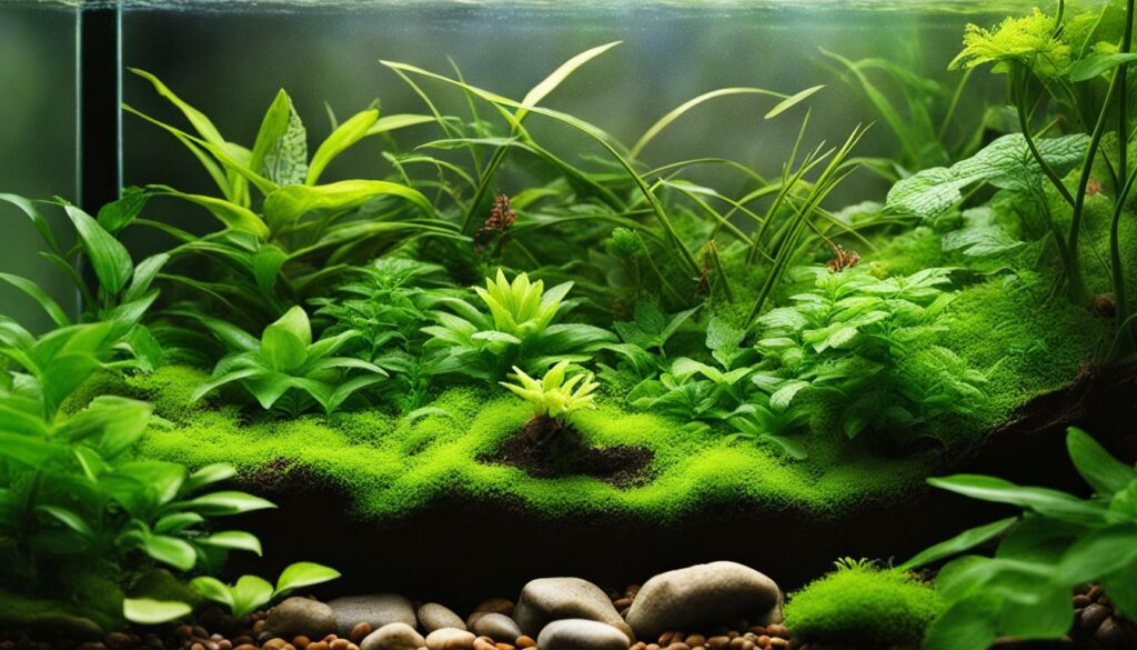 bioactive terrarium with lush plants and invertebrates
