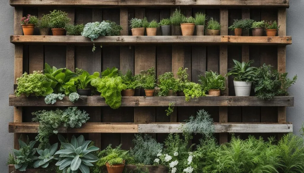 Image 2: diy pallet vertical garden