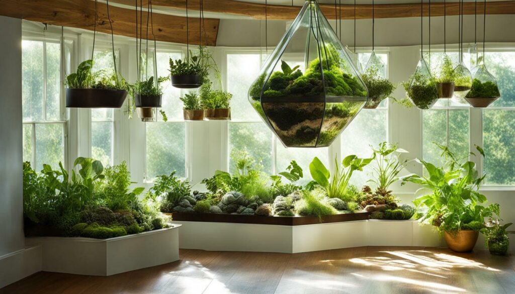 hanging terrariums