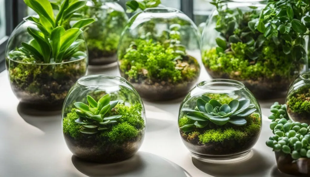 jade plants in a terrarium jade plants in a terrarium