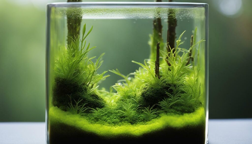 lush green moss terrarium