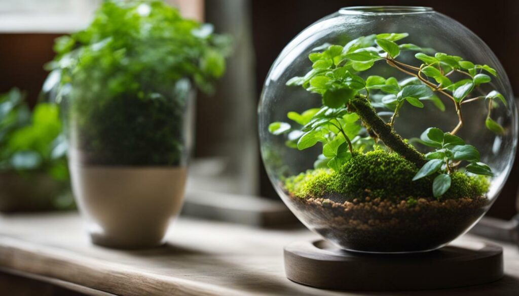 miniature terrarium plants