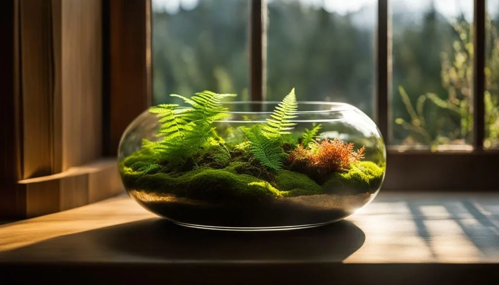 Open terrariums display