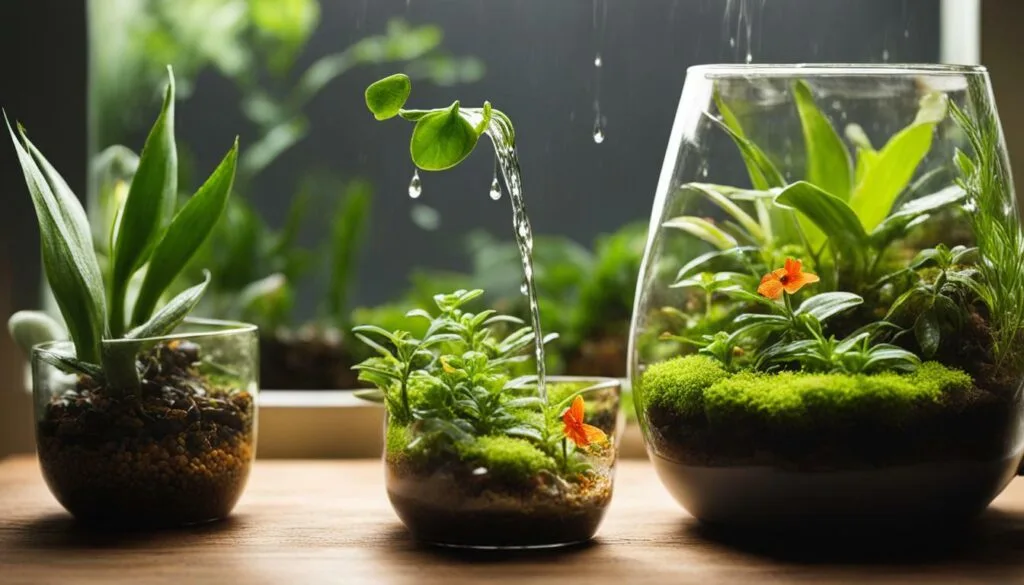 preventing under-watering in terrariums